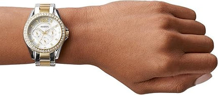 Fossil Riley Analog Silver Dial Women's Watch-ES3204 