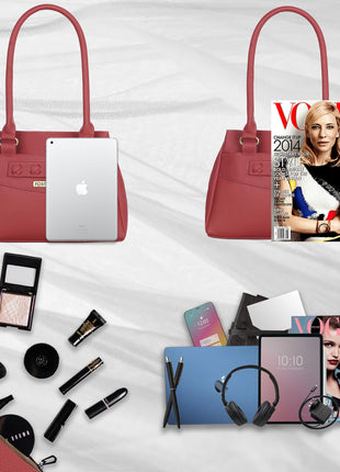 Fostelo Women's Vegan Leather Maria Handbag Shoulder Hobo Bag Ladies Purse (Black) (Large) 