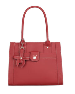 Fostelo Women's Vegan Leather Ocean Side Handbag Shoulder Hobo Bag Ladies Purse (Maroon) (Large) 
