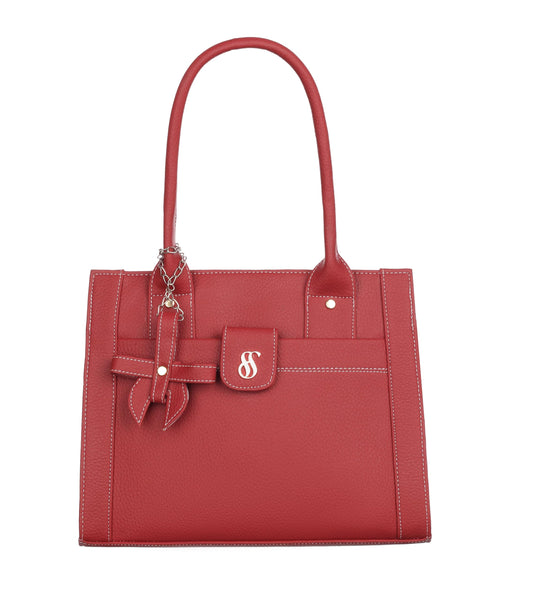 Fostelo Women's Vegan Leather Ocean Side Handbag Shoulder Hobo Bag Ladies Purse (Maroon) (Large) 