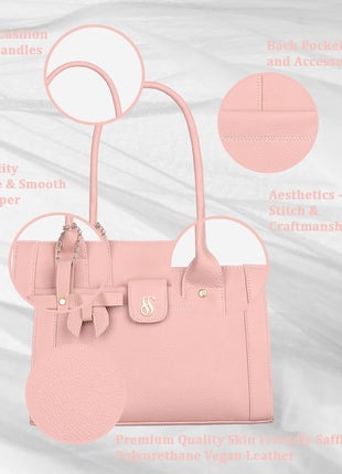 Fostelo Women's Vegan Leather Ocean Side Handbag Shoulder Hobo Bag Ladies Purse (Maroon) (Large) 