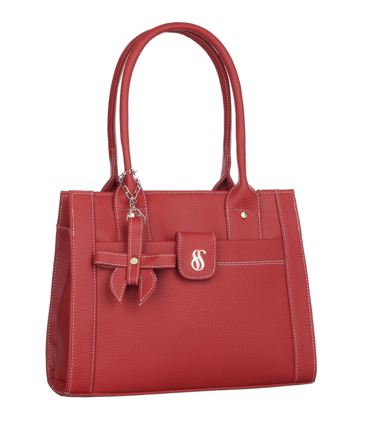 Fostelo Women's Vegan Leather Ocean Side Handbag Shoulder Hobo Bag Ladies Purse (Maroon) (Large) 