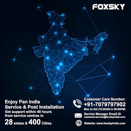 Foxsky 108 cm (43 inches) Full HD Smart LED TV 43FS-VS (Black) 