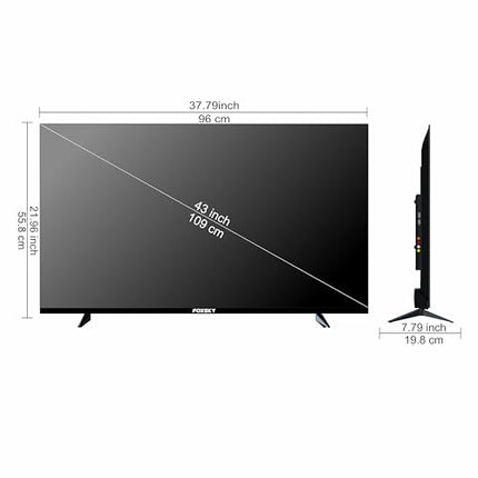 Foxsky 108 cm (43 inches) Full HD Smart LED TV 43FS-VS (Black) 