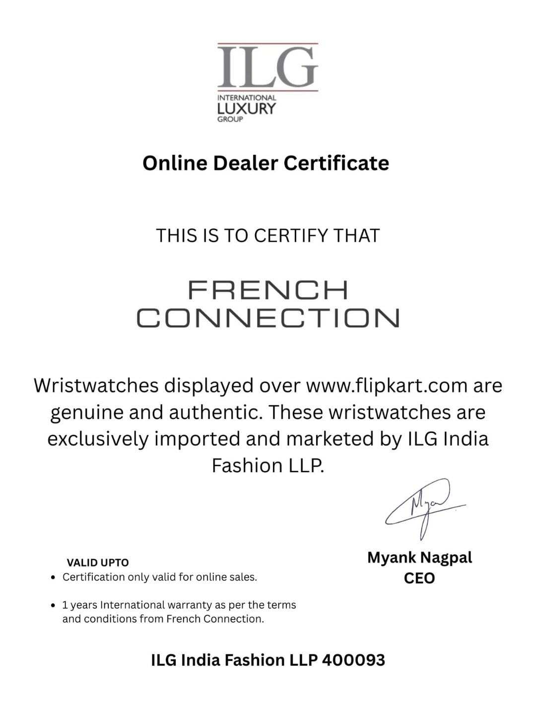 French Connection Stainless Steel Analog Rose Gold Dial Women's Watch-Fc007Rgm 