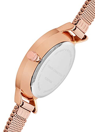 French Connection Stainless Steel Analog Rose Gold Dial Women's Watch-Fc007Rgm 