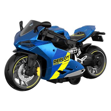 FunBlast Bike Toy for Kids – Motorcycle Toy for Kids, Friction Powered Bike Toy, Motorcycle Toy for Kids, Boys, Realistic Bike Toy, Toy for 3+ Years Old Kids (Blue) 