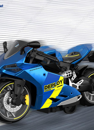 FunBlast Bike Toy for Kids – Motorcycle Toy for Kids, Friction Powered Bike Toy, Motorcycle Toy for Kids, Boys, Realistic Bike Toy, Toy for 3+ Years Old Kids (Blue) 