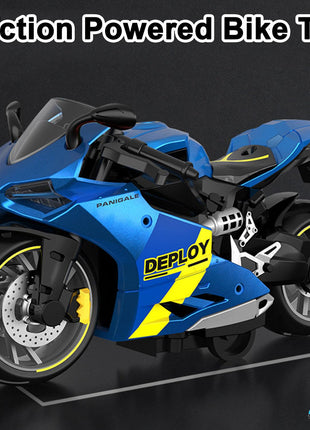 FunBlast Bike Toy for Kids – Motorcycle Toy for Kids, Friction Powered Bike Toy, Motorcycle Toy for Kids, Boys, Realistic Bike Toy, Toy for 3+ Years Old Kids (Blue) 