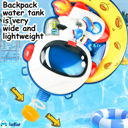 FunBlast Holi Pichkari Water Gun for Kids Boy Girl – Space Theme Water Gun, Powerful High Pressure Tank Spray, Pichkari for Holi Back Holding Tank and Water Gun Kids (2 Liter) 