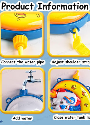 FunBlast Holi Pichkari Water Gun for Kids Boy Girl – Space Theme Water Gun, Powerful High Pressure Tank Spray, Pichkari for Holi Back Holding Tank and Water Gun Kids (2 Liter) 