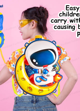 FunBlast Holi Pichkari Water Gun for Kids Boy Girl – Space Theme Water Gun, Powerful High Pressure Tank Spray, Pichkari for Holi Back Holding Tank and Water Gun Kids (2 Liter) 