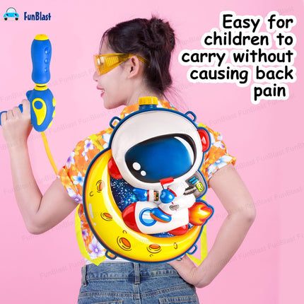 FunBlast Holi Pichkari Water Gun for Kids Boy Girl – Space Theme Water Gun, Powerful High Pressure Tank Spray, Pichkari for Holi Back Holding Tank and Water Gun Kids (2 Liter) 