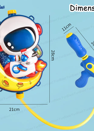 FunBlast Holi Pichkari Water Gun for Kids Boy Girl – Space Theme Water Gun, Powerful High Pressure Tank Spray, Pichkari for Holi Back Holding Tank and Water Gun Kids (2 Liter) 