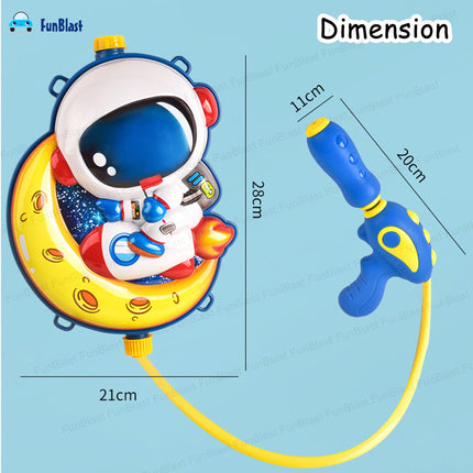 FunBlast Holi Pichkari Water Gun for Kids Boy Girl – Space Theme Water Gun, Powerful High Pressure Tank Spray, Pichkari for Holi Back Holding Tank and Water Gun Kids (2 Liter) 