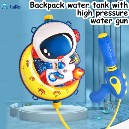 FunBlast Holi Pichkari Water Gun for Kids Boy Girl – Space Theme Water Gun, Powerful High Pressure Tank Spray, Pichkari for Holi Back Holding Tank and Water Gun Kids (2 Liter) 
