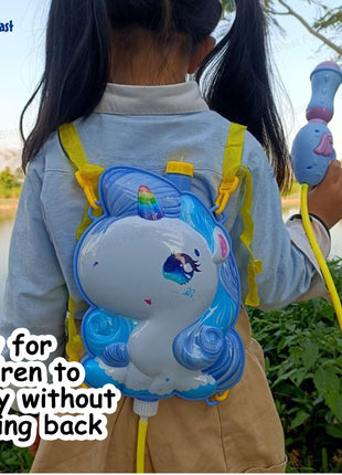 FunBlast Holi Pichkari Water Gun for Kids Boy Girl – Unicorn Theme Water Gun, Powerful High Pressure Tank Spray, Pichkari for Holi Back Holding Tank and Water Gun Kids (1.8 Liter) 
