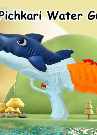 FunBlast Holi Pichkari Water Gun for Kids Boy & Girls – Shark Powerful High Pressure Tank Spray Gun Toy, Pichkari for Holi Water Gun for Boys, Girls, Kids, Pichkari Gun Big Toy – Random Color (500ML) 