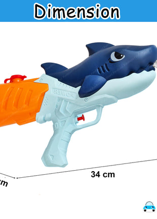 FunBlast Holi Pichkari Water Gun for Kids Boy & Girls – Shark Powerful High Pressure Tank Spray Gun Toy, Pichkari for Holi Water Gun for Boys, Girls, Kids, Pichkari Gun Big Toy – Random Color (500ML) 