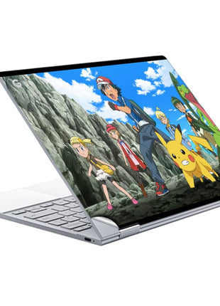 GADGETS WRAP Printed Vinyl Top Only Skin Sticker Decal for Google PixelBook - Pokemon Fight 