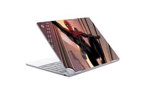 GADGETS WRAP Printed Vinyl Top Only Skin Sticker Decal for Google PixelBook - Spiderman Cartoon 