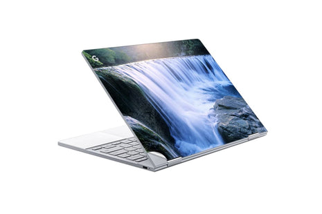 GADGETS WRAP Printed Vinyl Top Only Skin Sticker Decal for Google PixelBook - Waterfall Top 