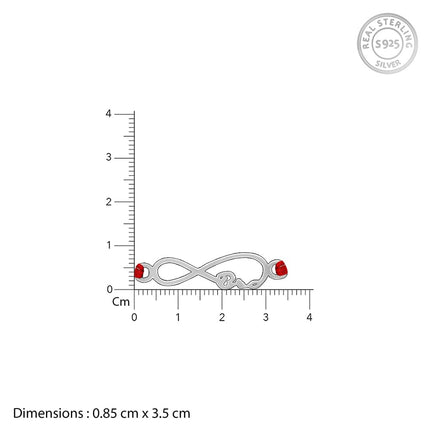 GIVA 925 Silver Infinite Rakhi|Raksha Bandhan Rakhi for Brother | Gift for Men & Boys| With Certificate of Authenticity and 925 Stamp 