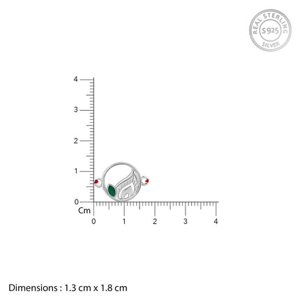 GIVA 925 Silver Peacock Feather Rakhi|Raksha Bandhan Rakhi for Brother | Gift for Men & Boys| With Certificate of Authenticity and 925 Stamp 