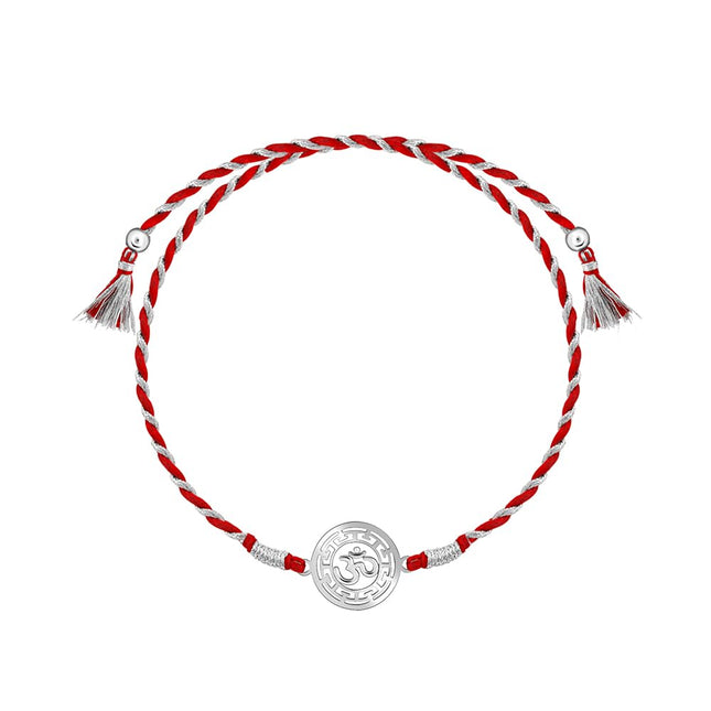 GIVA 925 Silver Protected Om Rakhi|Raksha Bandhan Rakhi for Brother | Gift for Men & Boys| With Certificate of Authenticity and 925 Stamp 