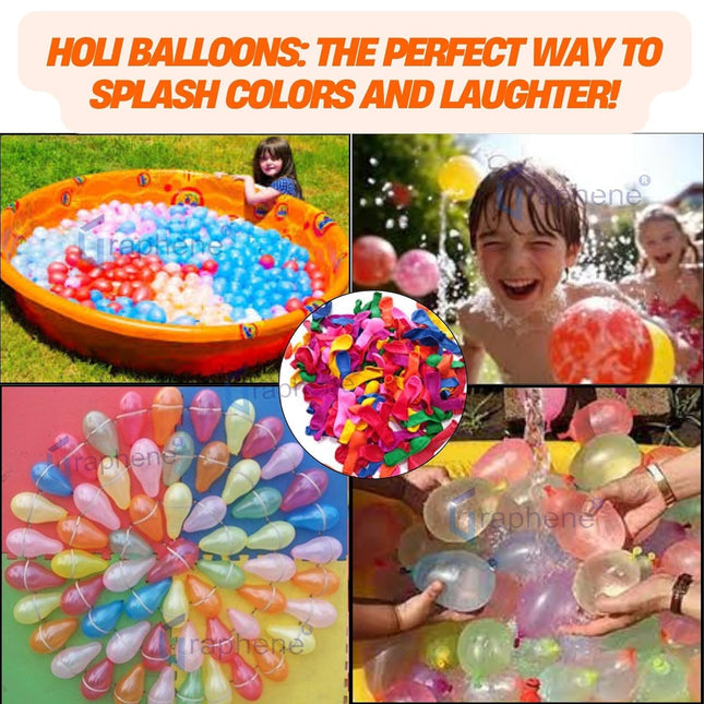 GRAPHENE Red Holi Pichkari Water Gun for Kids 500ml Back Holding Water Tank Pichkari High Pressure 1 Pkt Gulal & 100 Water Balloons Spider Man Water Spray Pistol Gun ISI Approved 
