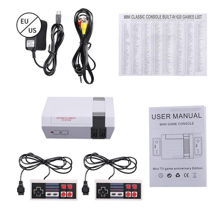 GSH Pre-Installed 620 Games Mini TV Game Console |Gaming Player AV Output Game Console |Video Game Gifts to Kids (Cartridge not Required) | Plug and Play Game, Grey [Game_boy_Advance] 