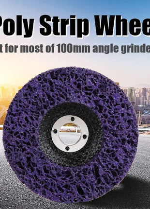 Generic Strip Wheel Disc, Angle Grinder Disc 100mm Wear Resistant 5pcs for 100mm Angel Grinders for Polishing for Grinding 
