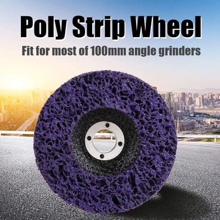 Generic Strip Wheel Disc, Angle Grinder Disc 100mm Wear Resistant 5pcs for 100mm Angel Grinders for Polishing for Grinding 