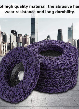 Generic Strip Wheel Disc, Angle Grinder Disc 100mm Wear Resistant 5pcs for 100mm Angel Grinders for Polishing for Grinding 