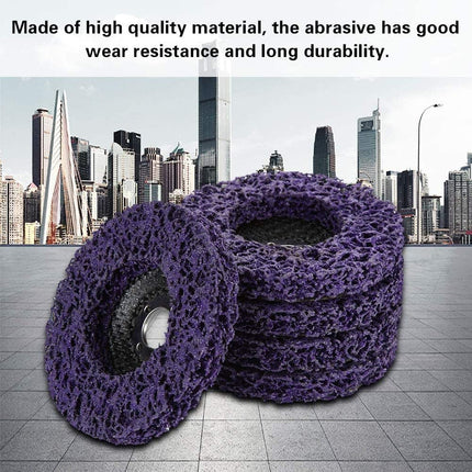 Generic Strip Wheel Disc, Angle Grinder Disc 100mm Wear Resistant 5pcs for 100mm Angel Grinders for Polishing for Grinding 