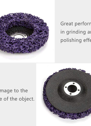 Generic Strip Wheel Disc, Angle Grinder Disc 100mm Wear Resistant 5pcs for 100mm Angel Grinders for Polishing for Grinding 