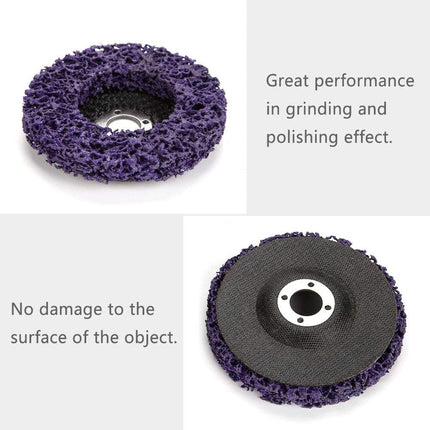 Generic Strip Wheel Disc, Angle Grinder Disc 100mm Wear Resistant 5pcs for 100mm Angel Grinders for Polishing for Grinding 