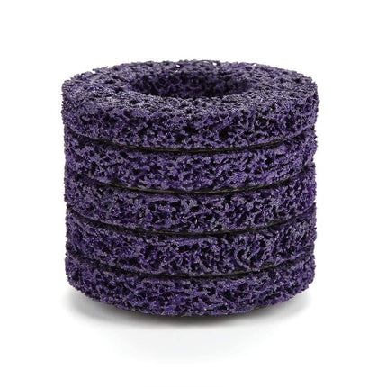 Generic Strip Wheel Disc, Angle Grinder Disc 100mm Wear Resistant 5pcs for 100mm Angel Grinders for Polishing for Grinding 