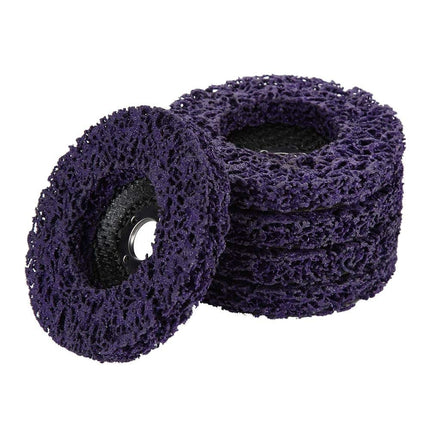 Generic Strip Wheel Disc, Angle Grinder Disc 100mm Wear Resistant 5pcs for 100mm Angel Grinders for Polishing for Grinding 