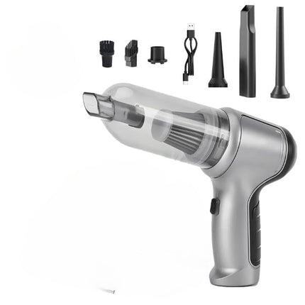 Gesto 3 in 1 Portable Cordless Car Vacuum Cleaner Wireless – High Power Best Suction USB Rechargeable Mini Vacuum Cleaner for Car Home Office Pets | 2000 mAh Handheld Air Blower for Cleaning Dust 