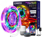 Gesto 600 LED Strip Lights with Adaptor - Music Sync RGB Lights with Alexa, Google & App Operated Waterproof Smart Light - Multicolor LED Lights for Home,Diwali,Christmas (10 Meter) 