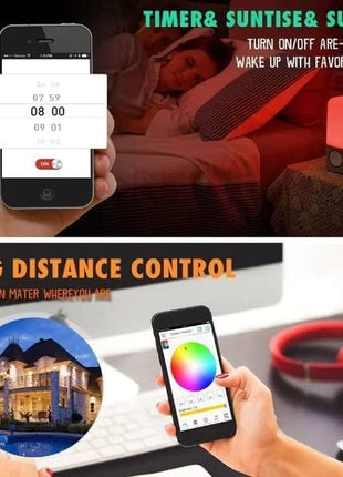 Gesto 600 LED Strip Lights with Adaptor - Music Sync RGB Lights with Alexa, Google & App Operated Waterproof Smart Light - Multicolor LED Lights for Home,Diwali,Christmas (10 Meter) 