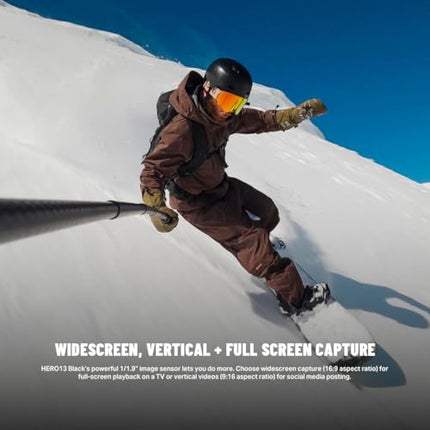 GoPro HERO13 Black Special Bundle Includes - HERO13 Black Camera, Handler, 2-Enduro Batteries, 2-Curved Adhesive Mounts, 64GB MicroSD Card, Hard Carrying Case(1-Yr International+1-Yr India Warranty) 