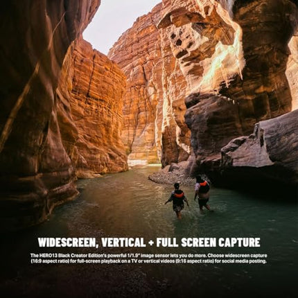 GoPro Hero13 Creator Edition Includes Hero13 Action Camera, 27 MP with Bluetooth, Volta, Media Mod, Built-in Mic, Light Mod, Magnetic Mount (1-Yr International+1-Yr India Warranty),Black 