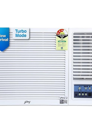 Godrej 1.5 Ton 3 Star, Turbo Mode Window AC (Copper, Anti-Dust Filter, Anti-Freeze Thermostat, 2024 Model, AC 1.5T WFC 18UTC3-WWB Window, White) 