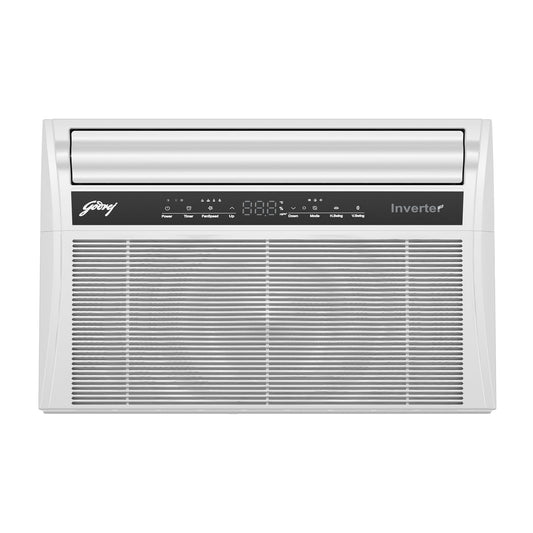 Godrej 1.5 Ton 5 Star 5-In-1 Convertible Cooling, Heavy Duty Cooling At 52°C, I-Sense Technology, Self Clean, Smart Diagnosis, Inverter Window AC (Copper, 2025 Model, AC 1.5T WIC 18XTC5 WYA, White) 
