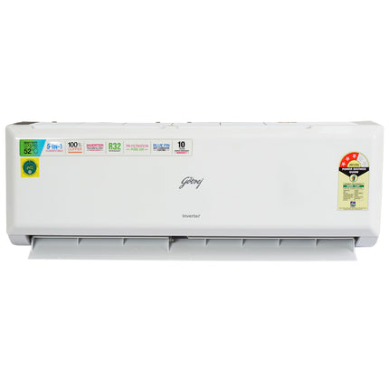 Godrej 1 Ton 3 Star Inverter Split AC (Copper, 2024 model, 5-in-1 convertible, Nano-Coated anti-viral filter AC 1T SIC 12PTC3-WWP, White) 