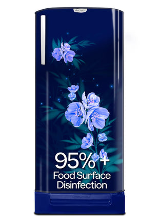 Godrej 180 L 5 Star Turbo Cooling Technology, 24 Days Farm Freshness Direct Cool Single Door Refrigerator With Base Drawer (2024 Model, RD EDGENEO 207E TDF MP BL, Maple Blue) 