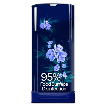 Godrej 180 L 5 Star Turbo Cooling Technology, 24 Days Farm Freshness Direct Cool Single Door Refrigerator With Base Drawer (2024 Model, RD EDGENEO 207E TDF MP BL, Maple Blue) 