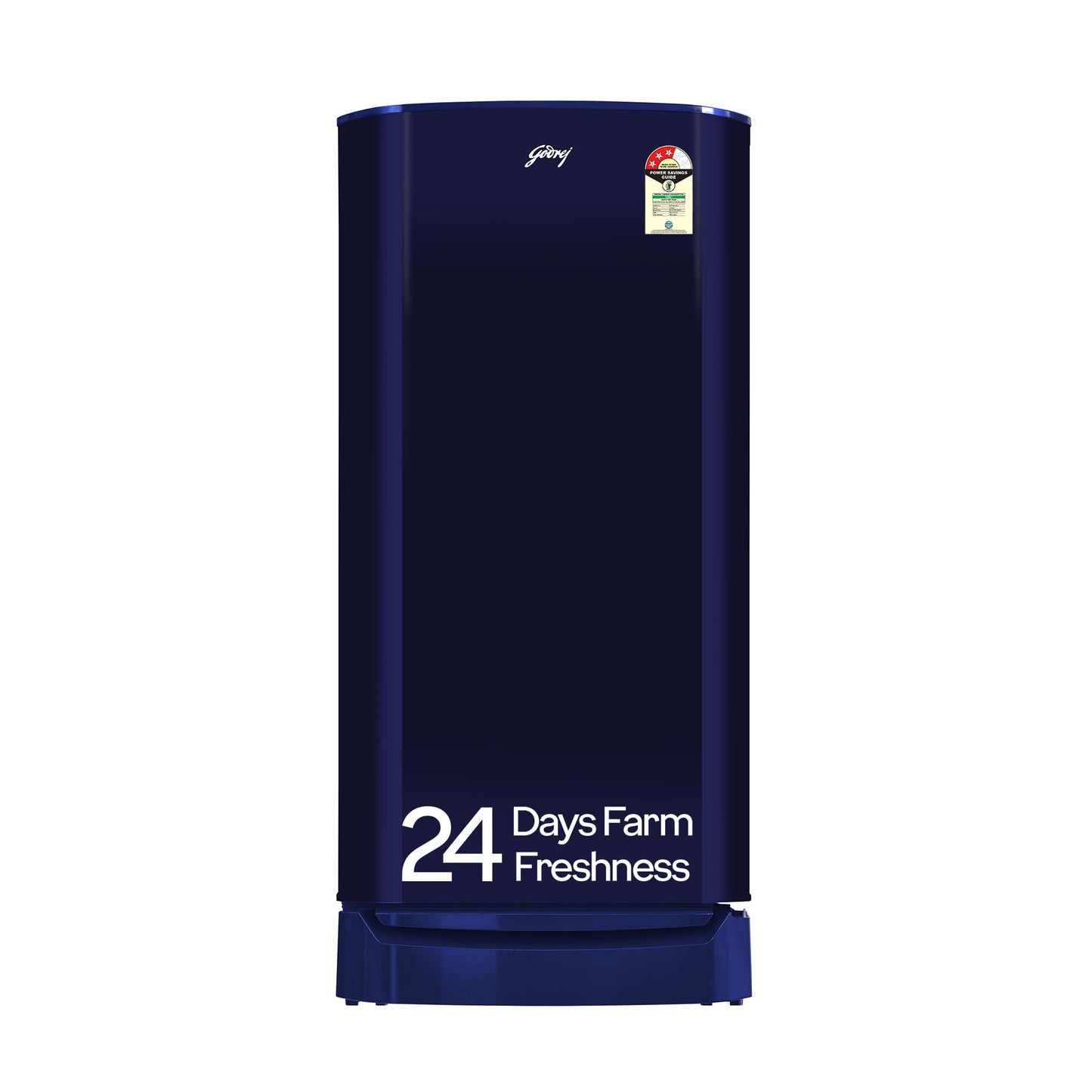 Godrej 183 L 3 Star | Farm Fresh Crisper Technology | Turbo Cooling Technology | Wide Shelf | Jumbo Vegetable Tray | Wired Shelves Direct Cool Single Door Refrigerator (RD R190C WRF NY BL, Navy Blue) 